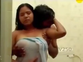 Superb And beautiful Indian Aunty's Wet Boobs Pressed