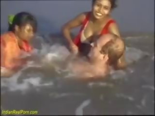 Real Indian Fun at the Beach, Free Real Xxx sex video video f1